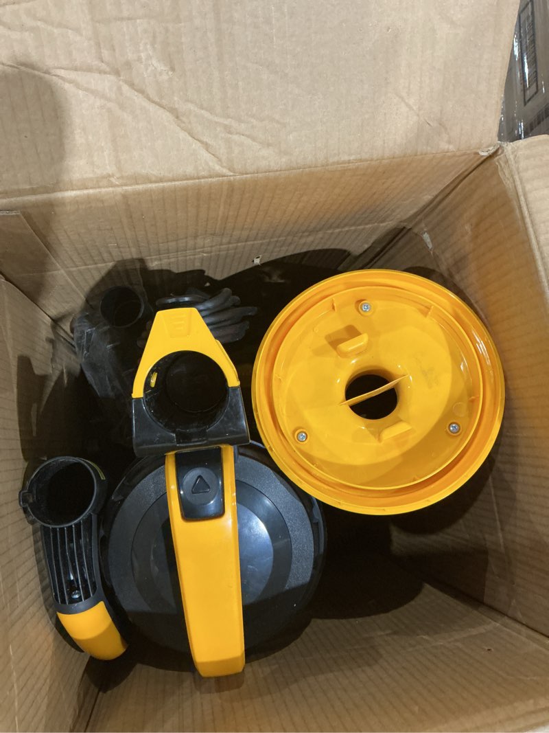 Condition photo showing As Is for eureka powerful upright vacuum cleaner for home pet hair, lightweight household upright vacuum for carpet and hard floor, maxswivel pro neu350 with pet tool, yellow maxswivel pro neu350 with pet tool yellow