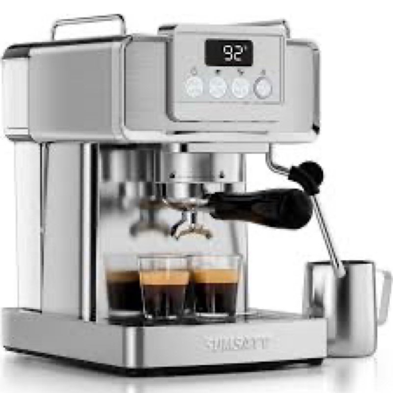 SUMSATY Espresso Machine 20 Bar, Professional Espresso Maker with Milk Frother Steamer Wand, Espress