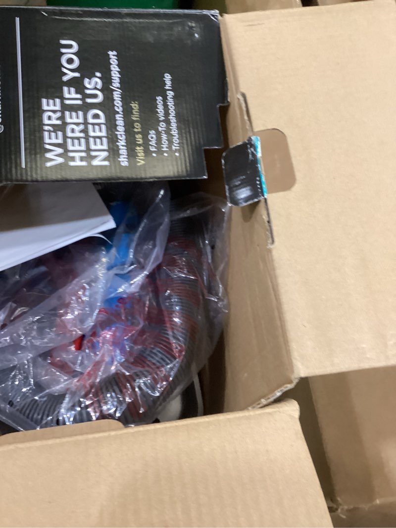 Condition photo showing As Is for Shark Upright Vacuum, Stratos with DuoClean PowerFins, HairPro, Powered Lift-Away, Self-Cleaning Brushroll, & Odor Neutralizer Technology, Navy, AZ3002 DuoClean w/ Odor Neutralizer