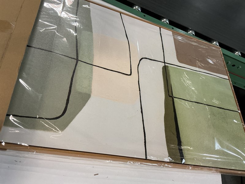 Condition photo showing New/Like New for (Similar)Blue and Grey Tree of Life Wall Art 24x48 Inch, Large Framed Canvas Painting with Wooden Frame, Modern Nature Wall Decor for Bedroom Living Room or Office 48\"L x 24\"W Gray