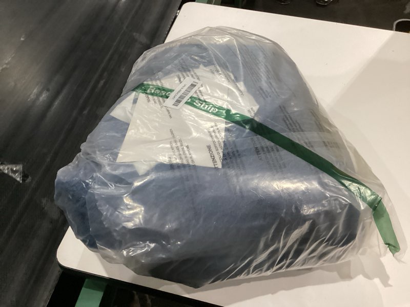 Condition photo showing Good Condition for Bedsure Gentlesoft 100% Cotton Blanket Queen Size for Bed - Breathable and Soft for Spring Summer, Thick Cozy Waffle Weave Blanket Gifts for Women, Navy, 90x90 Inches 06 - Navy Queen (90" x 90")