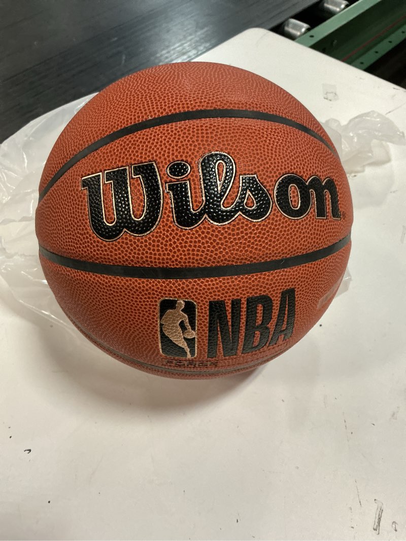 Condition photo showing Good Condition for wilson nba forge indoor/outdoor basketball - brown, size 6-28.5" forge size 6 - 28.5" brown