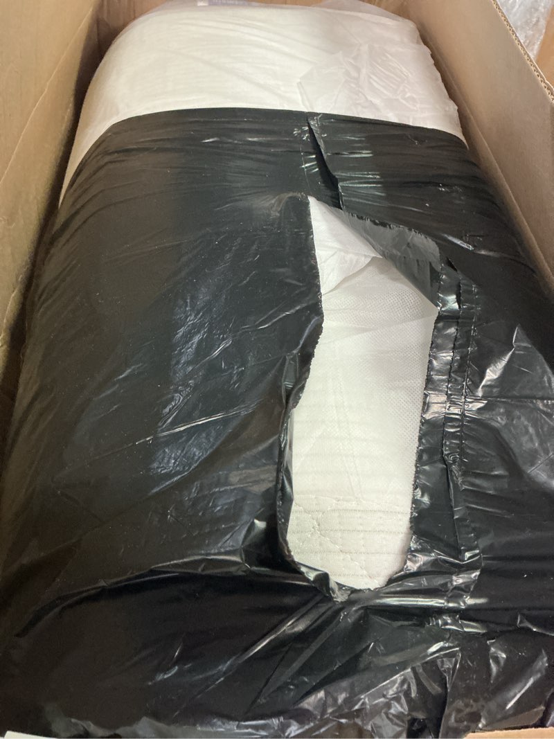 Condition photo showing As Is for Premium Crib & Toddler Mattress,100% Knitted Fabric, Premium Fleece Surface-Hypoallergenic, 5" Thick Firm Soft Crib Mattress, Non-Toxic - Fits Standard Cribs & Toddler Beds Simple 52" x 27.6" x 5"