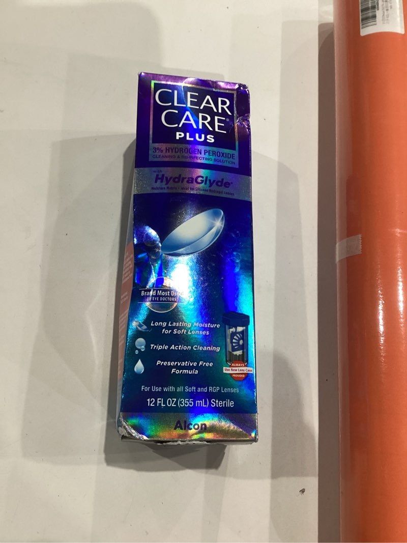 Condition photo showing New/Like New for Clear Care Plus Cleaning and Disinfecting Solution with Lens Case, Clear, 12 Fl Oz 12 Fl Oz (Pack of 1)