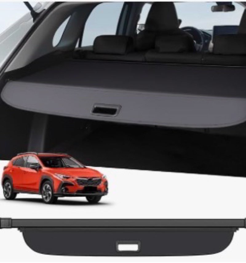 ZZEQYG Cargo Cover for 2023 2024 2025 2026 Subaru Crosstrek & Impreza Accessories Retractable Cargo 