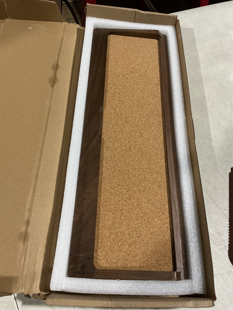 Condition photo showing Good Condition for SAMDI Apple iMac Stand Base, Stainless Steel/Wooden Keyboard Tray - Magic Keyboard Mounting Platform - Black Walnut