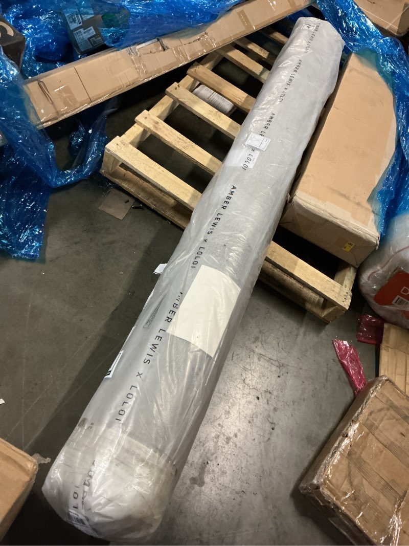 Condition photo showing As Is for Loloi Amber Lewis Rocky Collection ROC-03 Natural/Fog, 7'-9" x 9'-9", Area Rug 7'9" x 9'9" (Rectangular) Natural / Fog