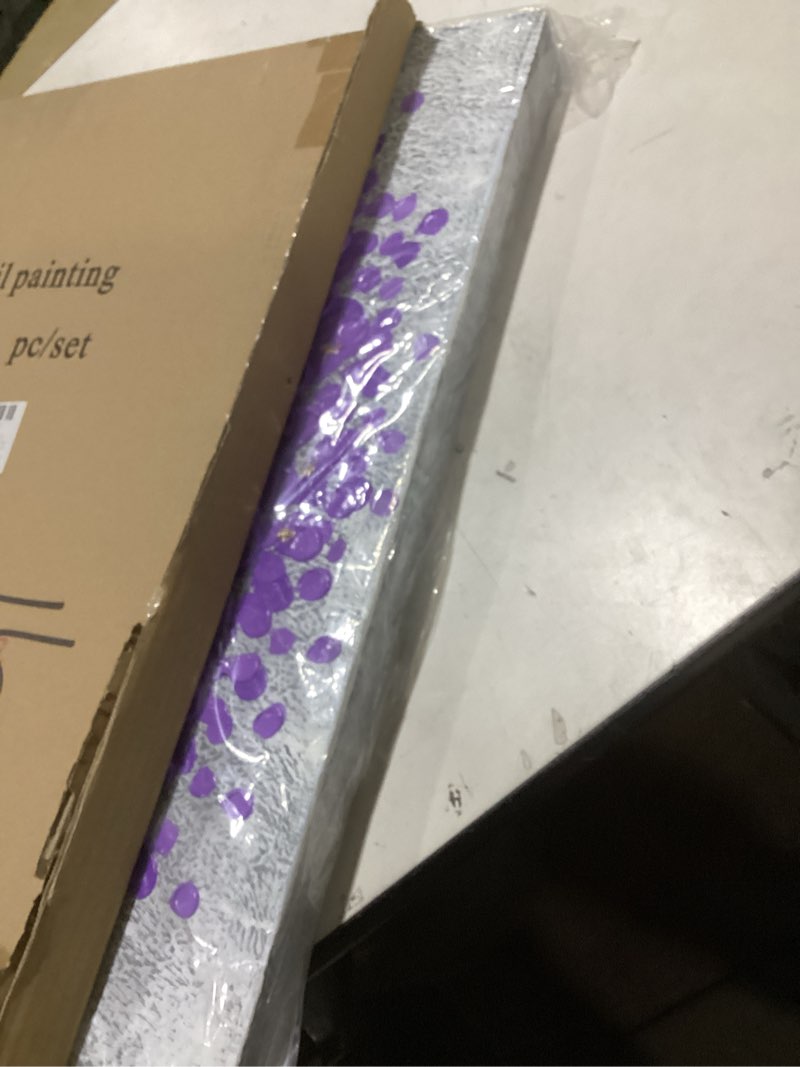 Condition photo showing New/Like New for Epicler art Hand-painted abstract white flower art oil painting, 40x28 inch canvas wall art painting office home wall decorative art