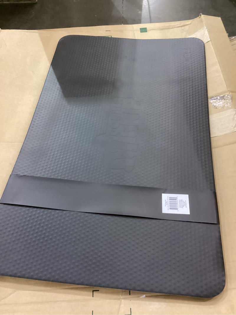 gorilla grip comfortable cushioned kitchen mats for floor, waterproof and stain resistant soft top, 3/4 inch thick ergonomic standing desk anti fatigue mat, foam supports ankles, feet, 20x32, sky black sky blue 20\" x 32\" x 3/4\"