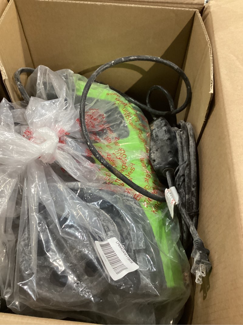 Condition photo showing As Is for Greenworks 2100 PSI (SGS Certified) 1.2 GPM 13Amp Compact Electric Pressure Washer Telescoping Handle Power Washer for Cars, Driveways, Patios, Patio Furniture & Around Pools