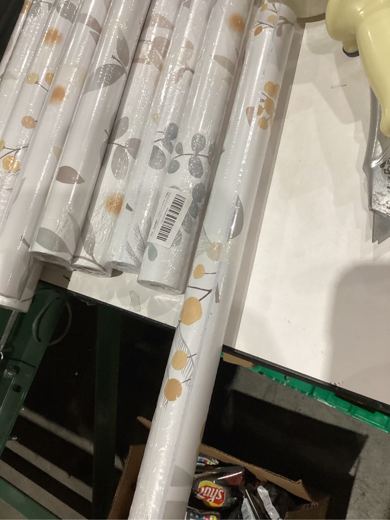 Condition photo showing New/Like New for Hopepak Floral Peel and Stick Wallpaper Modern Contact Paper Self Adhesive Removable Butterfly Wall Paper for Bedroom Living Room Bathroom Cabinets Decor 17.3''x78.7'' 17.3" x 78.7" Multicolor