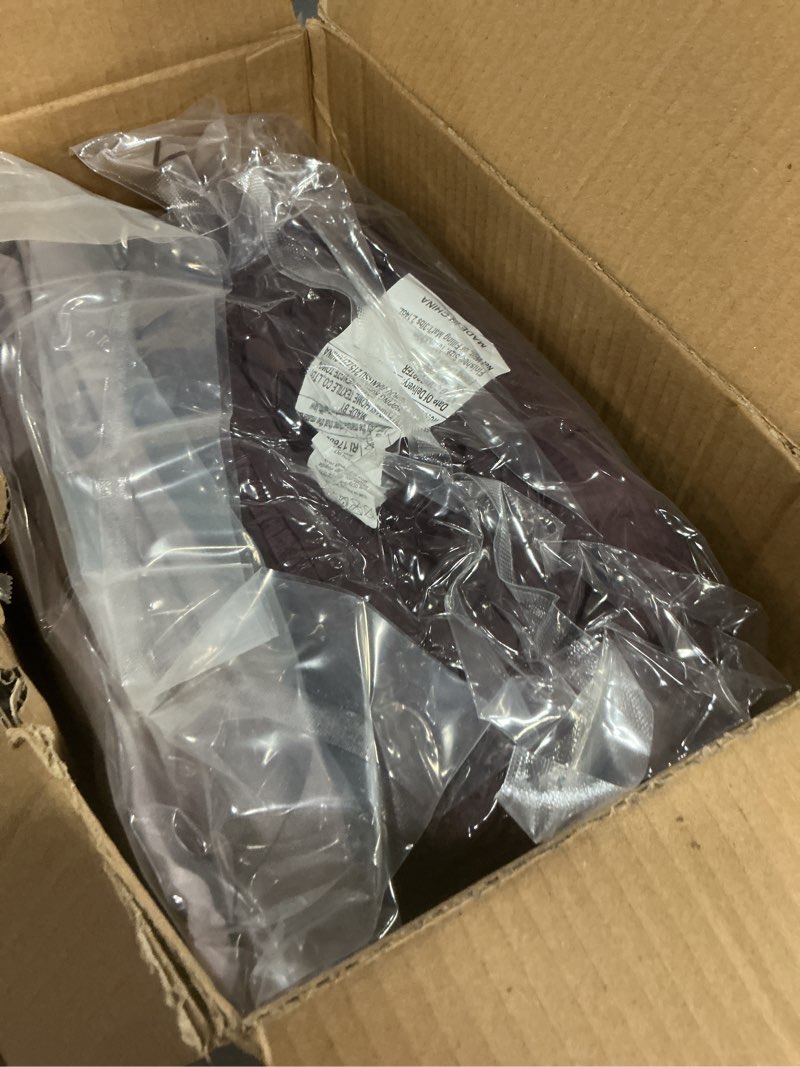 Condition photo showing New/Like New for Monbix Twin XL Comforter Set Italian Plum, Cationic Dyeing Bedding Set Reversible 5 Pieces, All Season Bed in a Bag with Comforter, Sheets, Pillowcase & Sham Italian Plum 5Piece-Twin XL(66”X90'')