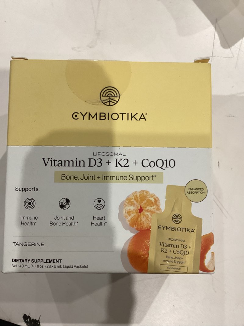 Condition photo showing New/Like New for similar not exact     cymbiotika liposomal magnesium l-threonate & vitamin d3 + k2 + coq10 bundle, focus memory brain support, immune support, heart health & bone health, energy booster, vegan, keto
