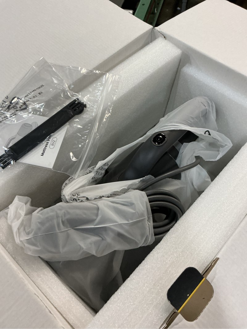 Condition photo showing Good Condition for Dual Brush-Roll Mattress Vacuum Cleaner with 25KPa High Suction, UV-C Light, 140°F Heating & Triple HEPA Filter [Allergens & Pet Hair Removal] Handheld Bed Vacuum for Couch, Quilt, Mattress, Crib Dark Grey