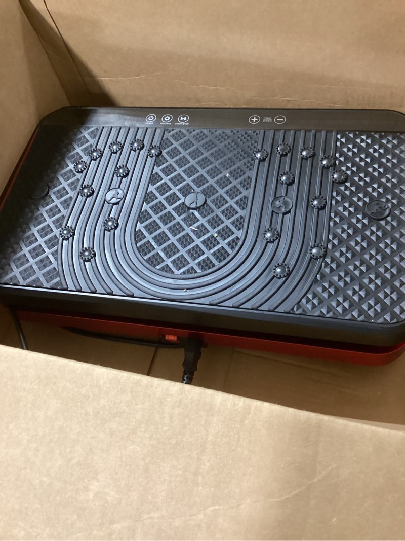 Condition photo showing New/Like New for AXV Vibration Plate Fitness Platform Exercise Machine Vibrating Shaking Full Body Shaker Workout Vibrate Stand Shake Board Sport Gym for Weight Loss Fat Burner for Women Men SLIM-ALLBLACK