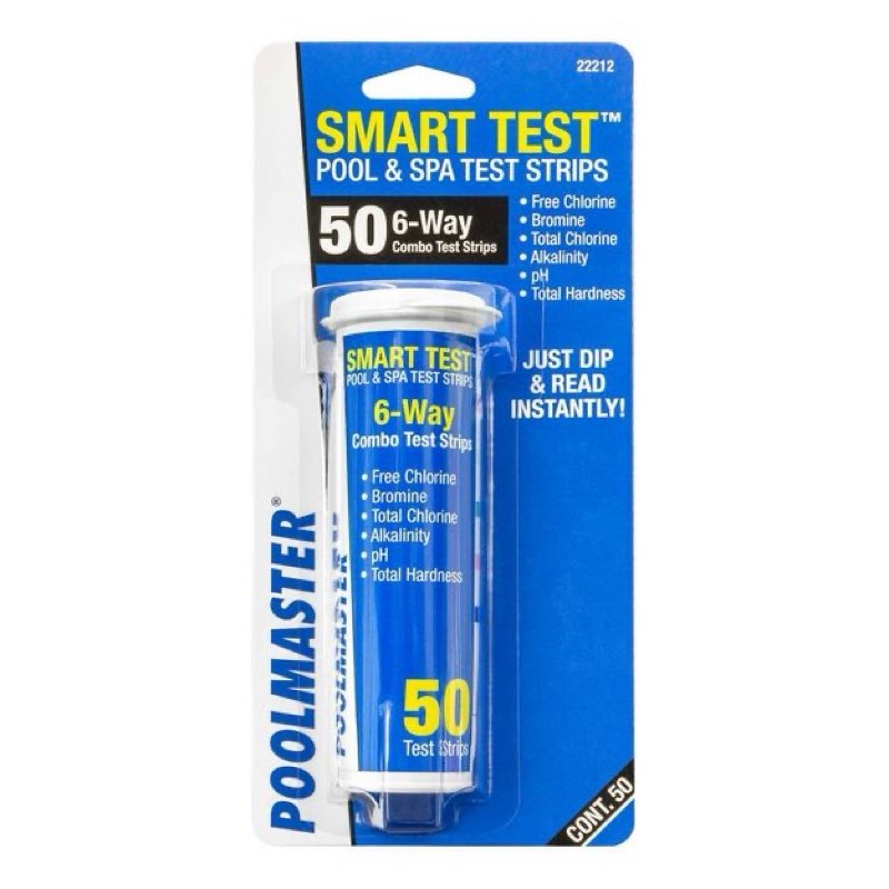 2 packs Poolmaster Smart Test 6 Way Swimming Pool and Spa Water Test Strips - 50pc