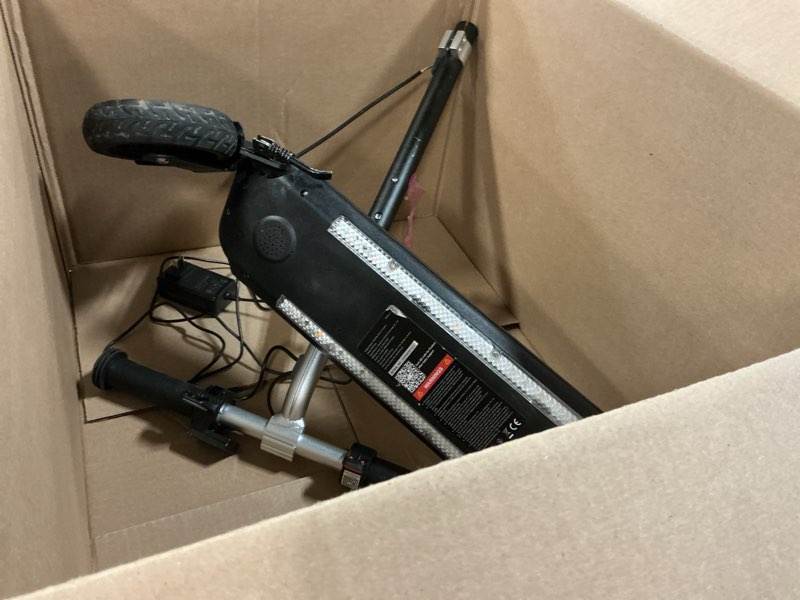 Condition photo showing As Is for CMMC Adult Kick Scooter with Big Wheels and Disc Handbrake, Quick-Release Folding System - Dual Suspension System Commuter Scooter for Adults and Teens(Non-Electric)- Supports 220lbs ( similar 