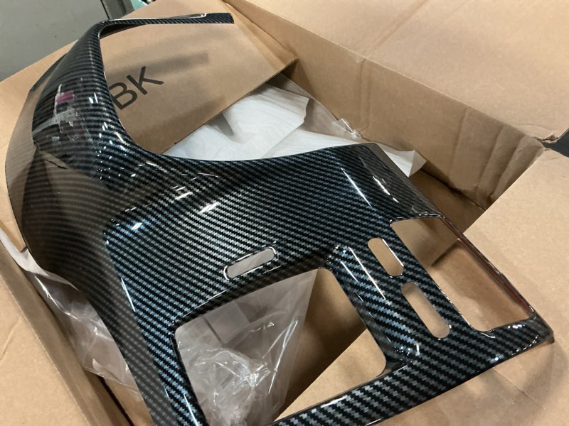 Condition photo showing Good Condition for red black carbon fiber pattern dashboard panel cover trim fit for honda civic 2006 2007 2008 2009 2010 2011 (black)