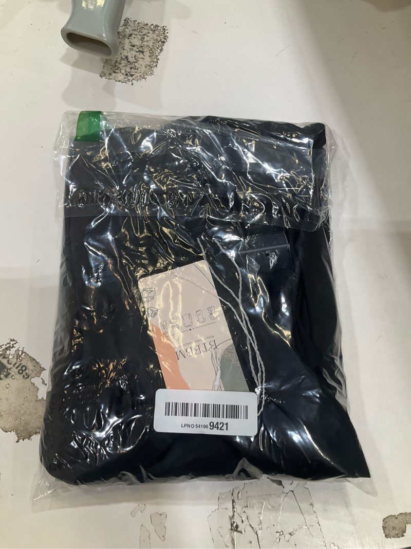 Condition photo showing New/Like New for btfbm womens mock neck satin dress spring summer 2026 long sleeve lightweight formal wedding party maxi cocktail dresses large black
