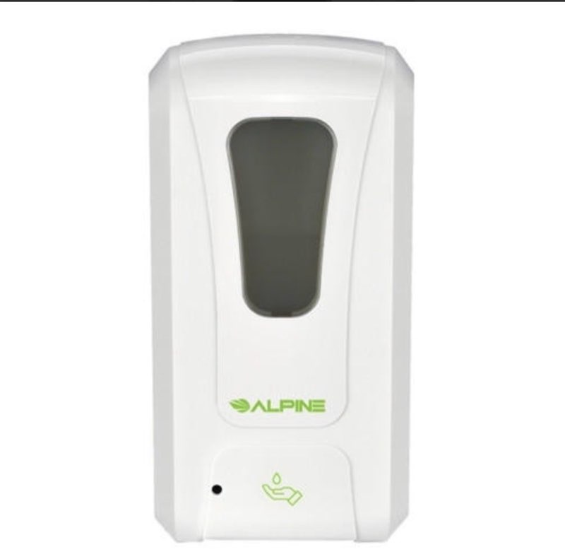 automatic touchless gel hand sanitizer / soap dispenser - 1200 ml, white
