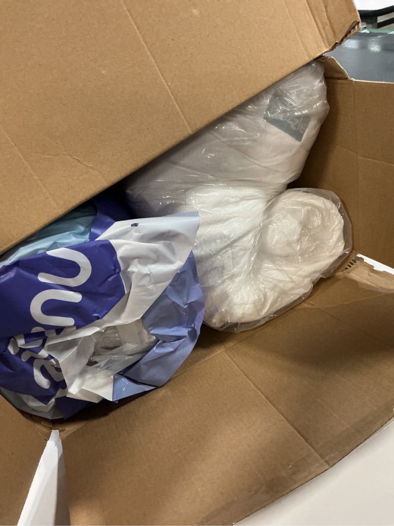 Condition photo showing As Is for Nuzzle Cooling Adjustable Pillows for Side Sleepers, Luxury King Size Set of 2 Bed Pillows Hotel Collection - Best Adjust Height Soft Firm Pillows for Back, Stomach and Side Sleepers