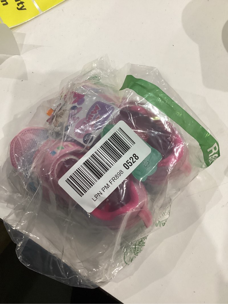 Condition photo showing Good Condition for Disney Girls Minnie Mouse Light Up Laceless Running Shoes (Toddler/Little Girl) 7 Toddler Pink Blue