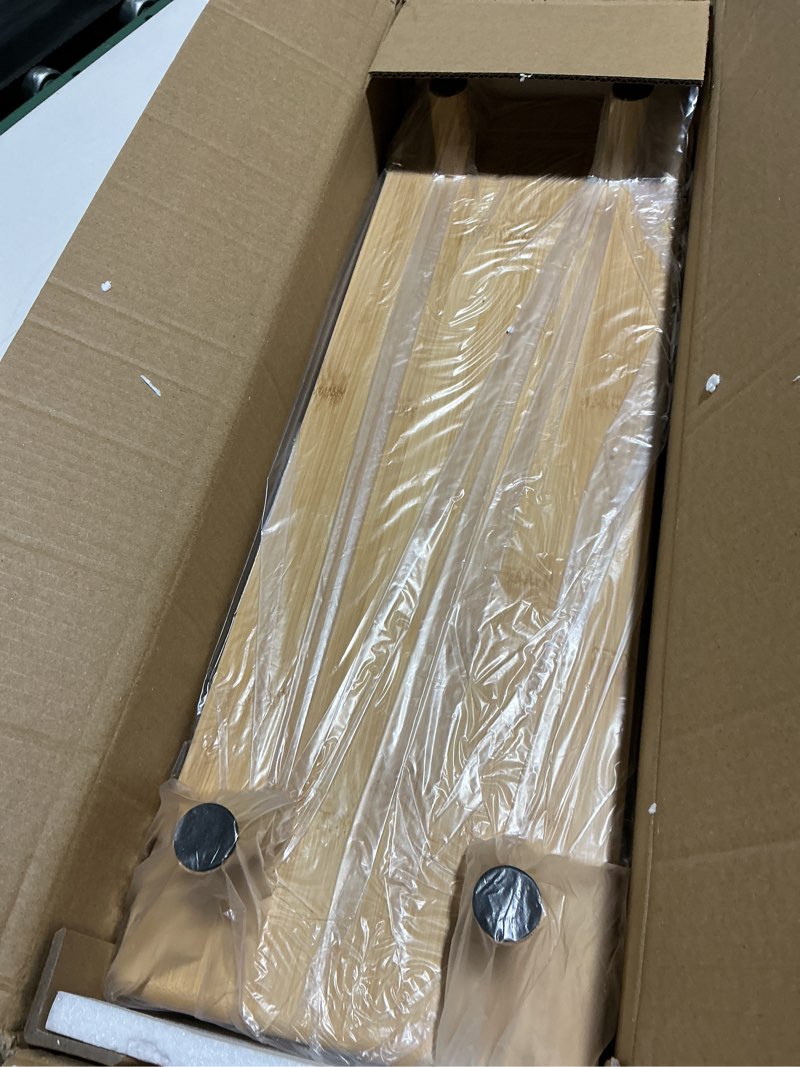 Condition photo showing Good Condition for homerays bamboo monitor stand riser, no assembly required exquisite monitor stand with drawer ergonomic height wood monitor stand