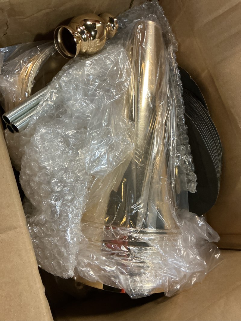 Condition photo showing Good Condition for boao 12 pcs gold vase flower wedding centerpieces for tables, 16.5'' 14'' 10'' metal trumpet vases for centerpieces table decorations for wedding anniversary ceremony party birthday reception decor