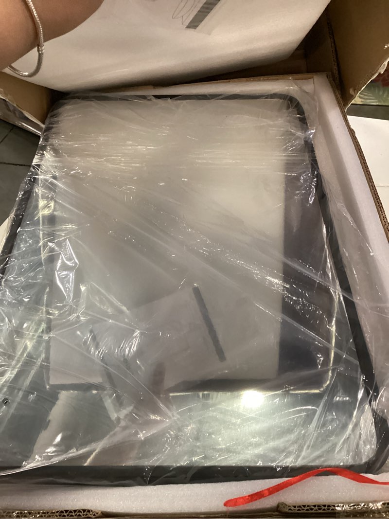 Condition photo showing Good Condition for 16x24 Inch Black Mirror Medicine Cabinet Metal Framed Recessed Wall Mounted Bathroom Medicine Cabinet with Mirror and Storage 16 x 24 inch Black