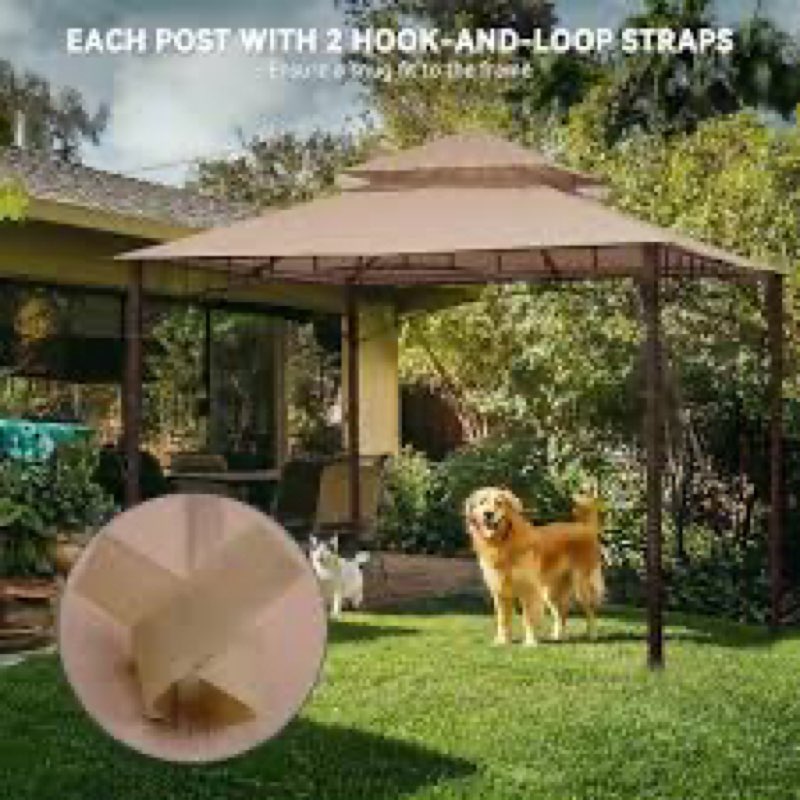 Yescom 10.6'x10.6' Gazebo Top Replacement Fit for Brand Model Sur 