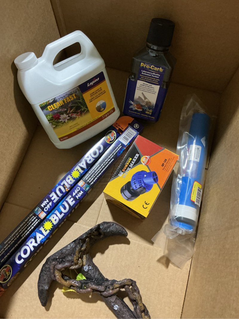 Condition photo showing Good Condition for Assorted Aquarium Supplies & Decor