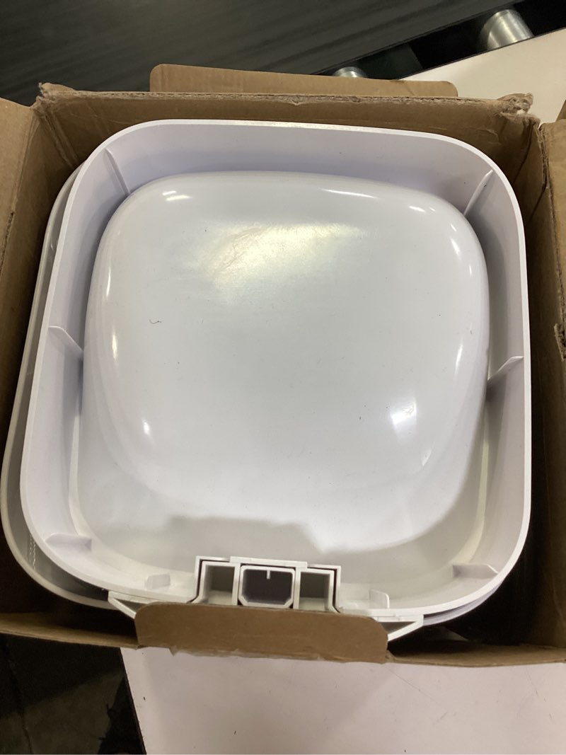 Condition photo showing Good Condition for automatic cat feeder with camera - 5g wifi cat food dispenser with night vision, 7l dog feeder automatic, 1-15 meals, 1-99 portions, 2-way audio, jam free, 10s voice recording, timed auto pet feeder white-7l camera without stand wifi & camera