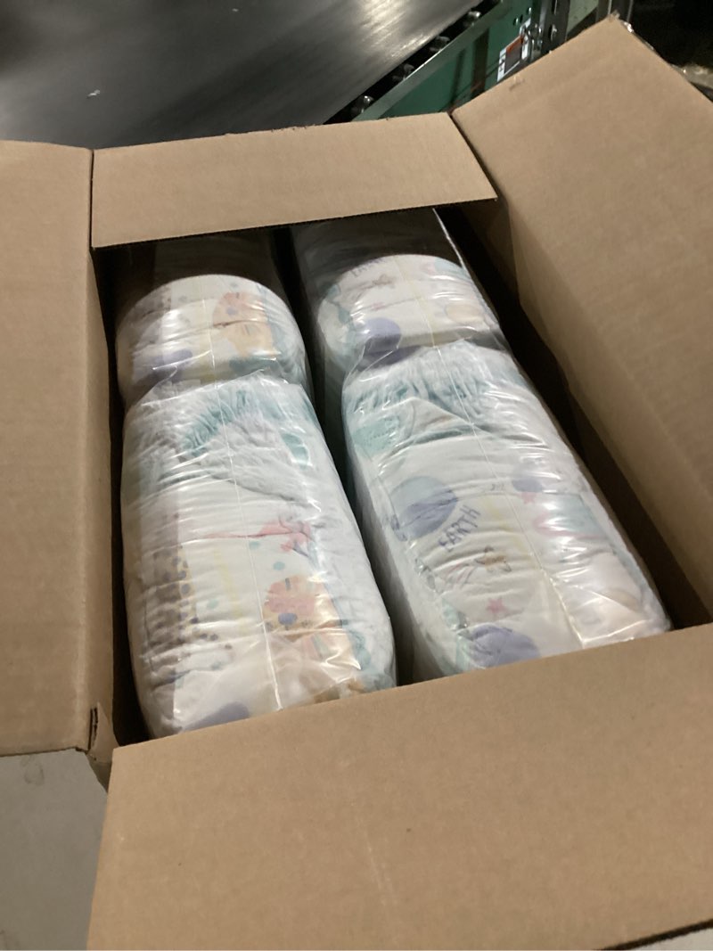 Condition photo showing New/Like New for Pampers Diapers - Cruisers 360 - Size 5, 128 Count, Babyproof up to 100% Leakproof Pull-On Diaper Size 5 128