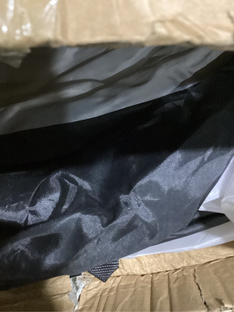 Condition photo showing As Is for CooTentler Pop Up Paint Booth 6x6x6ft Portable Spray Tent with Black Floor, Mesh Door and Mesh Window for Furniture, Auto Parts & Other Items Painting Works Standard