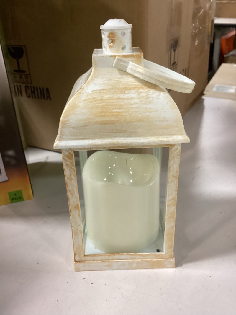 Decorative Vintage Lantern LED Flickering Flameless Candle Garden Home Decor