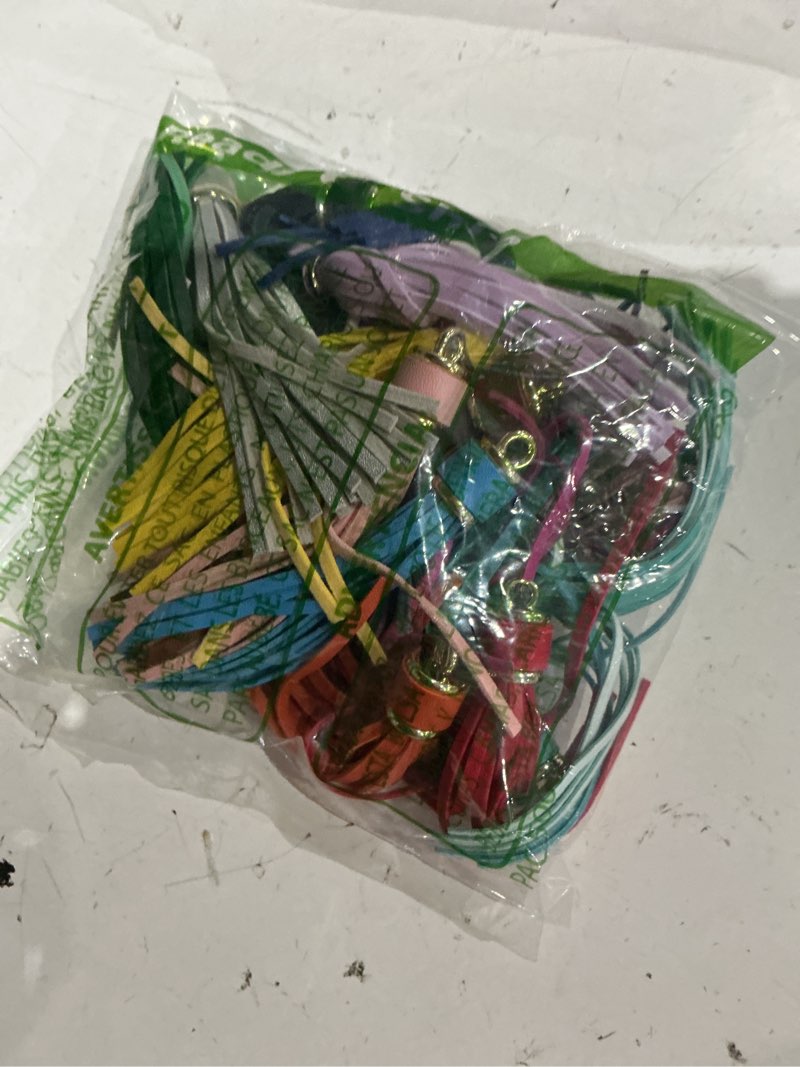 Condition photo showing Good Condition for 20pcs keychain tassels 4 inch faux leather tassels for keychain making tassel for crafts crafting tassel for jewelry making diy crafts handbag key chain charms (20 color, 10cm)