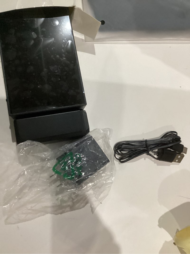 Condition photo showing New/Like New for netzu projection clock for bedroom ceiling, alarm clocks with 180° rotatable projector, date temperature and weekday, manual dst, 5 brightness, 10 ringtones, 4 volumes and snooze (black)