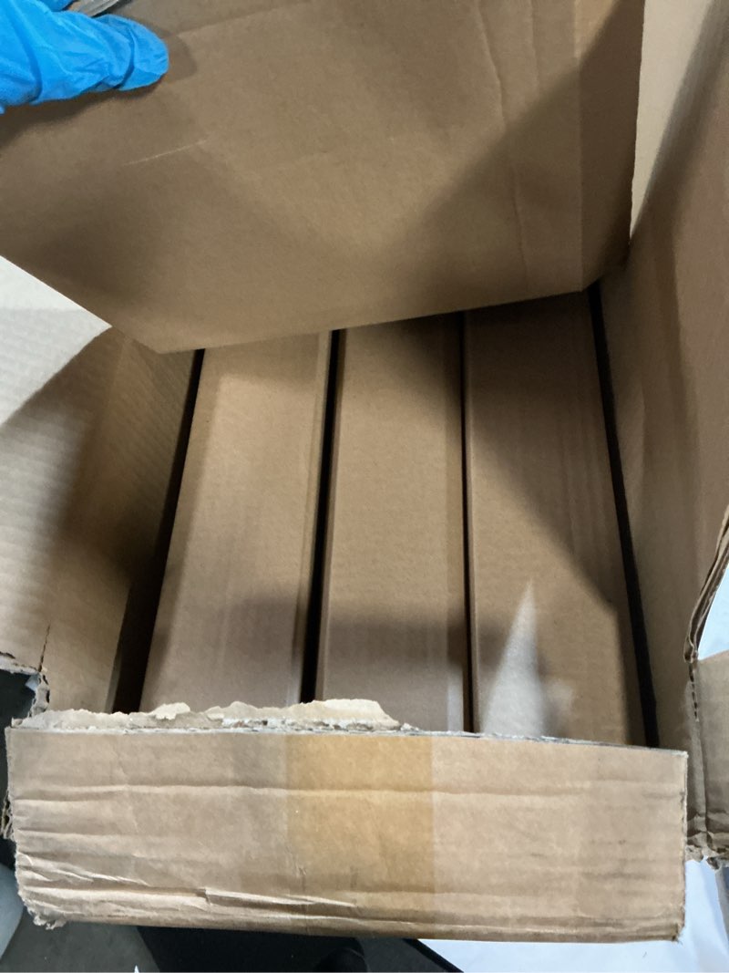 Condition photo showing As Is for Barrina LED Shop Lights 4FT, 5000K Daylight White, 45W, 5000LM, Hidden Wiring, Linkable 4FT Light Fixture Cord with ON/Off, Frosted Cover, LED Ceiling Light for Workshop, Garage, Kitchen, 6 Packs 5000K 6 Packs