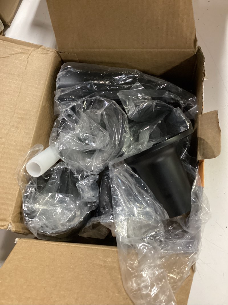 Condition photo showing Good Condition for matte black 3 piece shower knob and bath tub spout kit, for price/pfister verve 3 handles and tub shower faucet, includes 3× shower knob, 3× flange base, 1× tub spout for 1/2" ips, 3/4" ips pipe