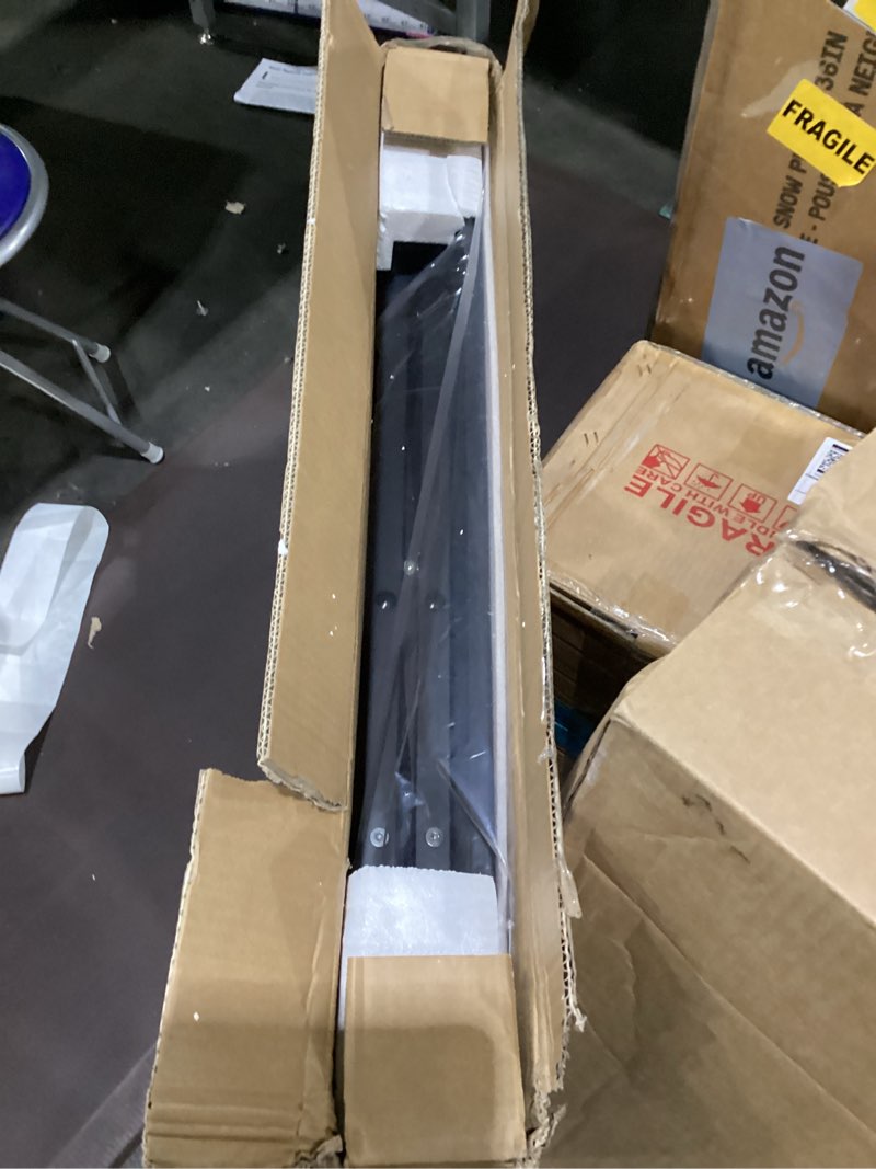 Condition photo showing New/Like New for 32in Desk Riser for Standing or Sitting, Standing Desk Converter, Height Adjustable Sit Stand Desk Converter, Fully Assembled Monitor Laptop Riser Workstation for Home Office, Black Black-32in