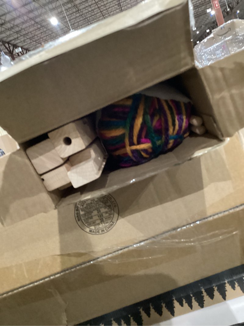 Condition photo showing As Is for Melissa & Doug Wooden Multi-Craft Weaving Loom: Extra-Large Frame (22.75 x 16.5 inches) Frustration-Free Packaging