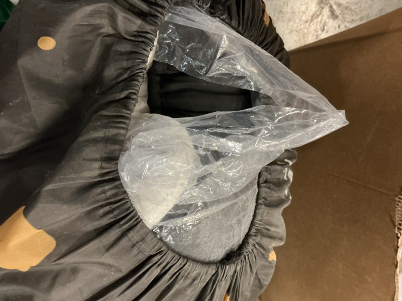 Condition photo showing As Is for Japanese Floor Mattress, Quilted Futon Mattress with Anti-Slip Bottom, Foldable Floor Bed with Storage Bag and Straps, (Black, Queen) Queen?80"L x 60"W? Black