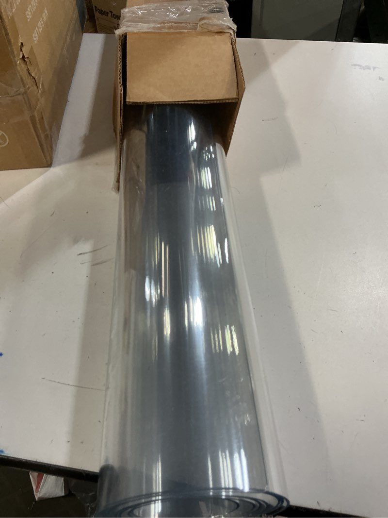 Condition photo showing Good Condition for Clear Table Cover Protector 14 x 51 Inch, 2mm Thick Clear Desk Mat, Plastic Table Cover, Transparent Desk Cover, Desk Protector Mat for Desktop, Writing Desk Clear 2mm 14\" x 51\" (SIMILAR NO SAME )