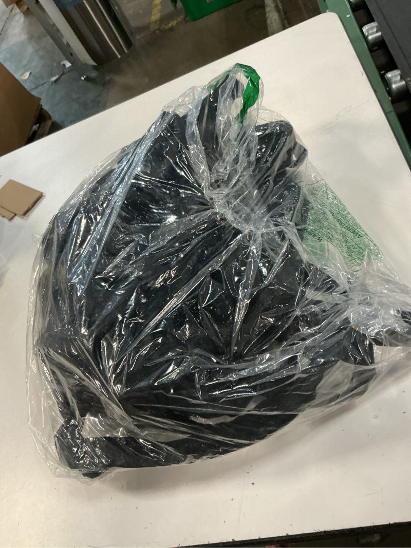 Condition photo showing As Is for 100 ft garden hose, non-expanding water hose, ultra flexible, burst-resistant, kink-free, high-pressure garden hose for easy all-weather use on lawns, gardens, and outdoor cleaning
