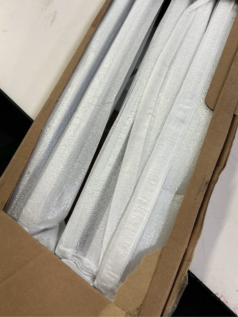 Condition photo showing New/Like New for ceiling curtain track heavy duty tracks ceiling/wall mount sliding room divider silent rail with 3 types of hooks for living room, bedroom, white 6 ft to 9 ft 9 ft white