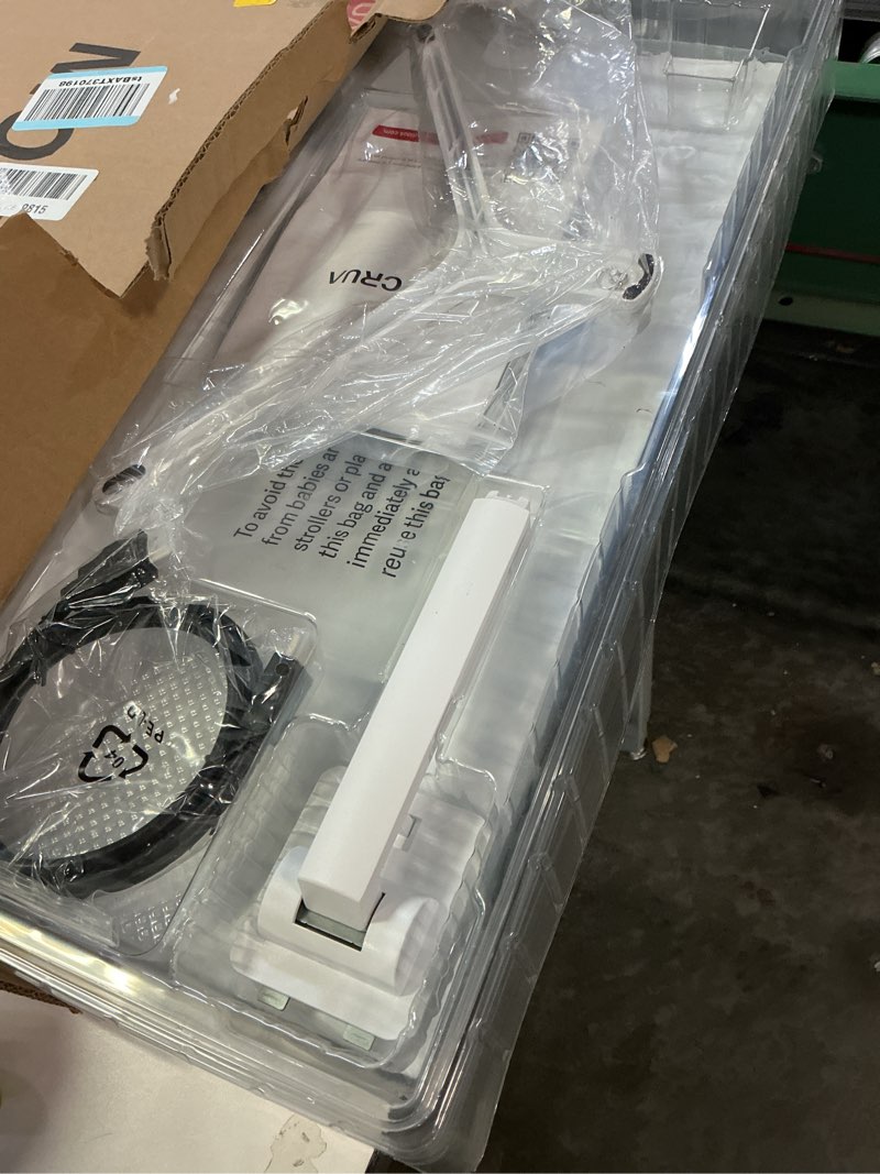 Condition photo showing As Is for CRUA 24 Inch Curved Monitor, FHD(1920×1080P) 100HZ 120% sRGB Computer Monitors, Narrow Bezels on Three Sides, Blue Light Filter PC Monitor for Home, Office and Dormitory(HDMI, VGA)-White 24Inch White