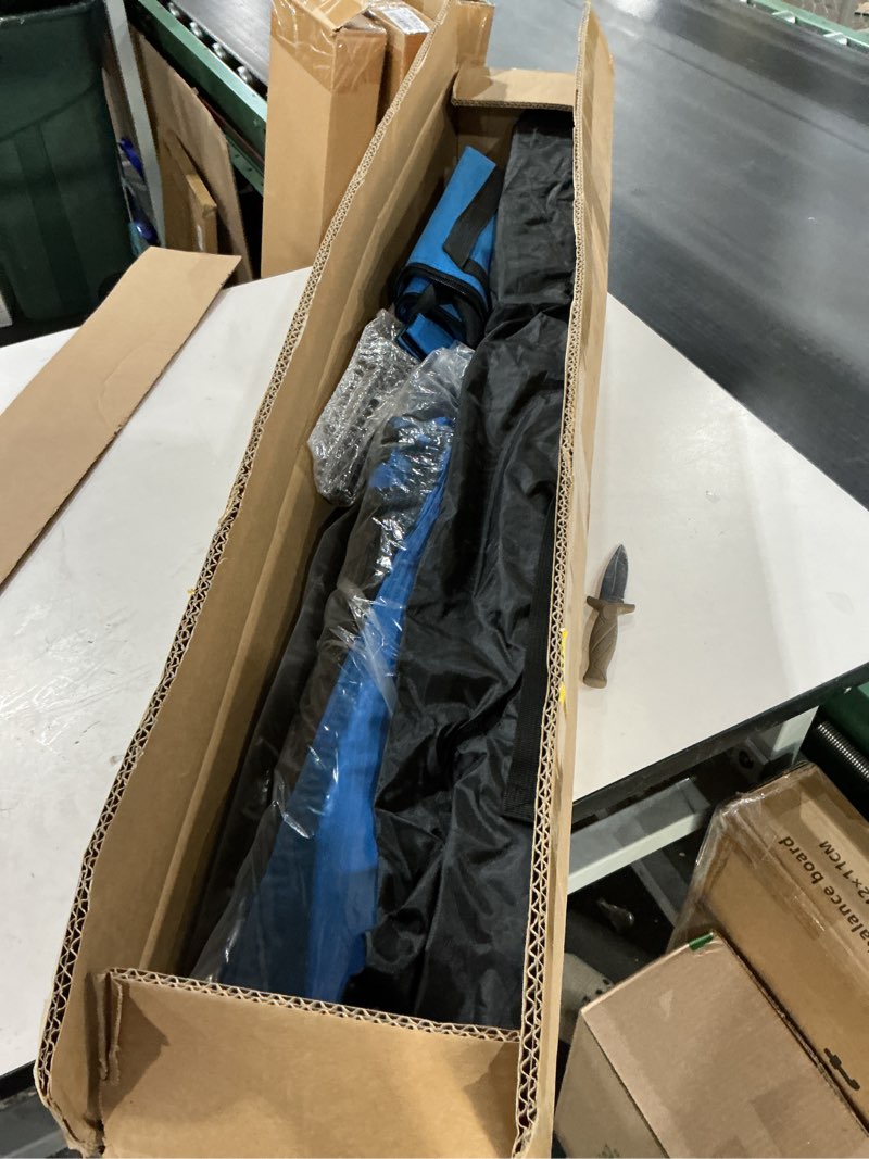 Condition photo showing As Is for Zupapa 7x7 Feet Baseball Softball Hitting Pitching Net Tee Caddy Set with Strike Zone, Baseball Backstop Practice Net for Pitching Batting Catching for All Skill Levels Blue