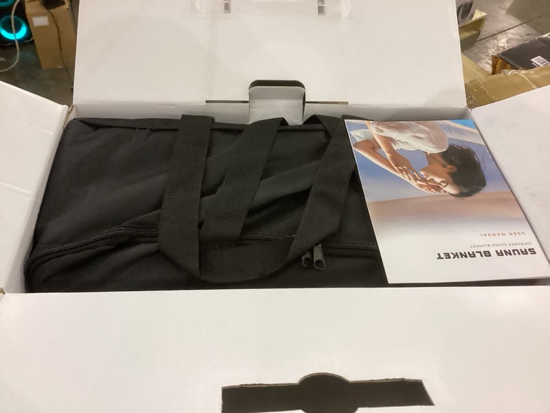 Condition photo showing New/Like New for Infrared Sauna Blanket - Portable Far Infrared Sauna for Home Relaxation - PU Sauna Blanket - Infrared Blanket Sauna with 77–176 °F Temp Range,for Full-Body Relaxation (Raven Black)