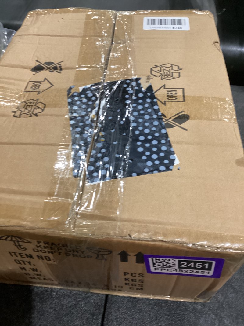 Condition photo showing New/Like New for 50" Metal Crystal Tealight Candlestick Candle Holder with Pendants - Multi-Height Floor/Table Centerpiece for Home Decor, Wedding & Party Events - Elegant Crystal Bowl Design (Gold-2pcs, 5-Arm) Gold-2pcs 5-Arm