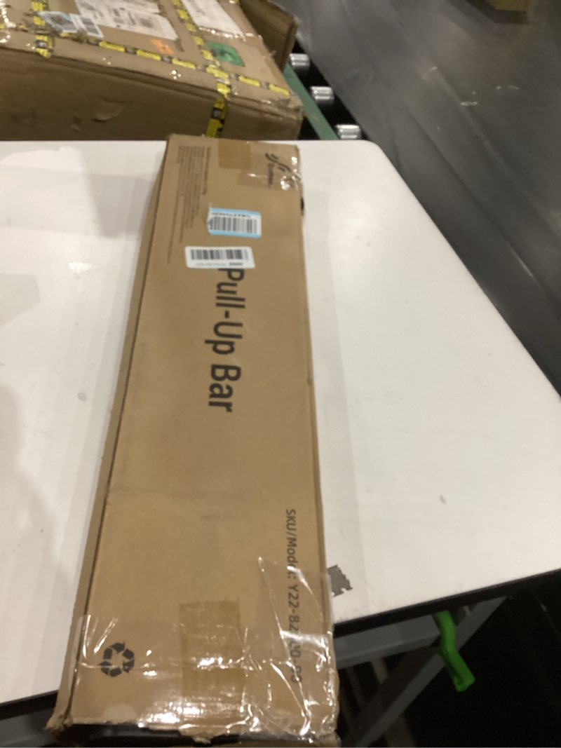 Condition photo showing As Is for Sportneer Pull Up Bar: Strength Training Chin up Bar No Screws - Adjustable 29.5''-37''(75-94cm) Width Locking Mechanism Pull up Bar for Doorway - Max Load 440lbs for Home Gym Upper Body Workout, Non-slip